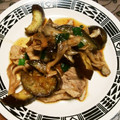 tomtosh's cooksnap of when they made 豚コマとナスとシメジのオイスター炒め.