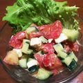 かえポン氏's cooksnap of when they made ﾄﾏﾄ、ｷｭｳﾘ、ﾁｰｽﾞのｻﾗﾀﾞ.