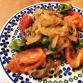 お料理奮闘中☆'s cooksnap of when they made 楽々♪牛スタミナトマト炒め☆.