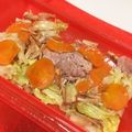 tomitomico's cooksnap of when they made ■簡単レンジ■豚肉キャベツ重ね蒸し減量昼.