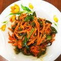 信楽パグ's cooksnap of when they made 簡単作り置きピーマンとにんじんの和え物.