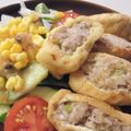 主婦おくさん's cooksnap of when they made 低糖質♪油揚げ餃子.