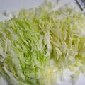 Qねずみ's cooksnap of when they made 不器用な方へ!キャベツの千切りのコツ.