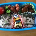 まいとひろあきのママ's cooksnap of when they made 節分鬼ギリ♪おにぎり覚書キャラ弁.