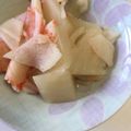 maberusunu's cooksnap of when they made かぶの薄くず煮.