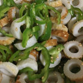 はるかなみ's cooksnap of when they made 簡単すぎ☆ピーマンと竹輪の塩ごま油和え.