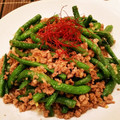あーこ姐's cooksnap of when they made 豚ミンチといんげんの中華炒め.