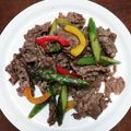 ニッコリ笑顔's cooksnap of when they made 味付け簡単！牛肉とアスパラ炒め.