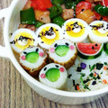 ❊プゥ❊'s cooksnap of when they made お弁当に！顔付ちくわきゅうり.
