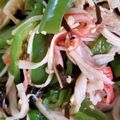 クックXZZ6G4☆'s cooksnap of when they made ピーマンとカニカマのナムル風塩昆布和え.