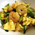 るっち♡'s cooksnap of when they made えびとアスパラの卵炒め.