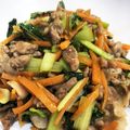 クックmii75's cooksnap of when they made 豚肉と小松菜人参のにんにく醤油炒め.