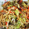 手作り★ママ's cooksnap of when they made ごま油香る中華風塩やきそば.