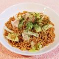 Richland☆Y's cooksnap of when they made カップ焼きそばに肉や野菜を+してずぼら飯.