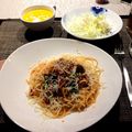 sanapopon's cooksnap of when they made 茄子のモッツァレラボロネーゼ！パスタ.