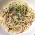 ニャゴママ's cooksnap of when they made ベーコン＆セロリのクリームパスタ.