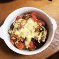 mqichi's cooksnap of when they made ナスとトマトのバジルマヨチーズ焼き.