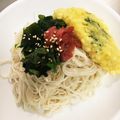 K4kidsmama's cooksnap of when they made さっぱり!梅とワカメと大葉のざるうどん♥.
