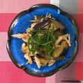 Riiiiisaaa's cooksnap of when they made ナスとささみのさっぱりポン酢和え.