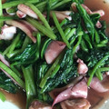 クック2VPQBT☆'s cooksnap of when they made 烏賊とほうれん草の中華炒め.