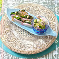 sakuraロゼット's cooksnap of when they made ほうれん草の胡麻和えを挟んだかまぼこ♪.