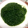 オイゼビウス's cooksnap of when they made ★離乳食★【初期】小松菜のミルクのばし.