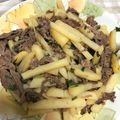 ざくろザクロ's cooksnap of when they made 大葉香る＊牛肉とお芋の甘辛炒め♪.
