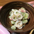 クックQ9JKBN☆'s cooksnap of when they made ✿ちくわとキュウリの梅マヨポン酢和え✿.
