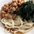 たそがれとら子's cooksnap of when they made 稲庭うどんのわかめ納豆ぶっかけ.