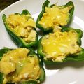 くろみみ☆'s cooksnap of when they made ピーマンのふわふわ卵詰め.
