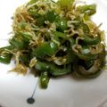 ち（＊´・ω・｀）ろ's cooksnap of when they made じゃこのピーマン炒め.