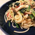 クック5F24G7☆'s cooksnap of when they made 簡単ランチ！節約ツナとトマトの和風パスタ.
