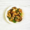 ウメ吉さん's cooksnap of when they made 簡単！茄子と竹輪とピーマンのマヨポン炒め.