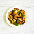 ウメ吉さん's cooksnap of when they made 簡単！茄子と竹輪とピーマンのマヨポン炒め.