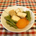 龍青空ママ's cooksnap of when they made 厚揚げとしかくまめのごま炊き.