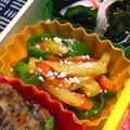 nosso's cooksnap of when they made じゃがいもピーマン人参のチーズきんぴら.