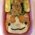 にゃふーん's cooksnap of when they made キャラ弁☆簡単ジバニャンおにぎりお弁当☆.