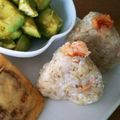 ちょちょこ✫'s cooksnap of when they made 焼きたらことチーズの玄米おにぎり～.