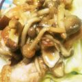 みつば635's cooksnap of when they made 簡単☆鶏もものゴマ味噌キノコソースがけ.