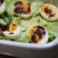 Hoink's cooksnap of when they made ブロッコリーの茎(芯)のマヨチーズ焼き.