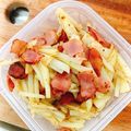 hinamoo's cooksnap of when they made じゃがいもとベーコンの炒め物.