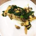 ykrykr's cooksnap of when they made タラのニラマッシュルームかけ.