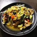 ゴロみかん's cooksnap of when they made 2分 簡単早い チンゲン菜トマト豚炒め.
