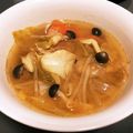 そらのぱぱ's cooksnap of when they made 食べるもやしスープ～味噌・コチュジャン.