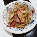 碧きりん's cooksnap of when they made ごぼうとベーコン炒め♡.