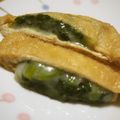 popopon399's cooksnap of when they made ゆるベジ公式「ほうれん草のきつね餅」.