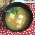 mmameco's cooksnap of when they made 玉ねぎのお味噌汁！！.