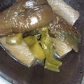 ゆぅ❤'s cooksnap of when they made 残った煮魚汁で茄子とこんにゃくの煮物を！.