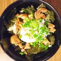 東洋の魔女's cooksnap of when they made 汁ダクが美味しい焼鳥丼 温泉玉子乗せ.