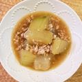 ラクダホテル's cooksnap of when they made 優し〜い味♡①冬瓜と鶏挽肉の煮物.